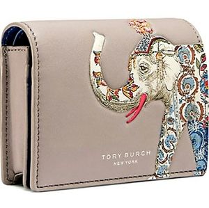 Tory Burch Leather Elephant Mini Wallet